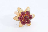 Garnet Ring In 22k Yellow Gold 7.3 Grams Size 6.5 Eb0724wxzdu