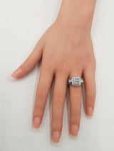 2.19 Cttw Diamond & 14k White Gold Engagement Ring 8.4g Size 7. 5 Fw0426irzdu