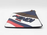 Fendi X Fila Fendimania Clutch In Leather & Ff Zucca Coated Canvas Fw0926orxdu