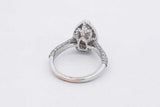 1.69ctw Lab Grown Pink Pear Shaped Diamond 18k Gold Ring 5.9g Size 7 Eb1025rxzsa