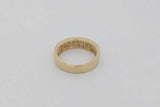 0.45cttw Princess Cut Diamond Ring In 18k Yellow Gold 6.7g Size 8.25 Eb1026rrxsa