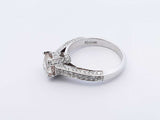 1.53 Cttw Diamond & 14k White Gold Ring Size 5.25 Fw0424rpxdu