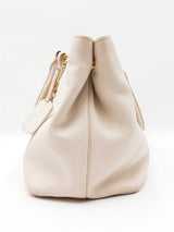 Prada Vitello Daino Tote Bag In White Leather Fw0126rzxdu