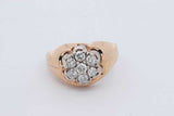 0.7cttw Diamond Ring In 14k Yellow Gold 6.5 Grams Size 13.5 Eb0426wrrdu