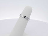 18k White Gold 3.1 Grams Wedding Band Size 4.5 Aa0326orzsa