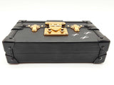 Louis Vuitton Black Epi Leather Petite Malle Crossbody Clutch Bag Do0825olcrde