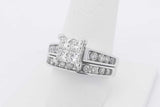 1.57cttw Diamond Wedding Set In 10k White Gold 8.6 Grams Size 8.5 Eb0725ewzsa