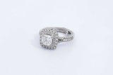 Approx. 1.31ctw Diamond Ring In 18k White Gold 6.2 Grams Size 2.5 Eb1124wxxzsa