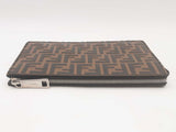 Fendi Zucca Ff Embossed Leather Clutch Bag Sd1025ozxsa