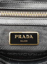 Prada 2-way Satchel In Satchel In Black Tessuto Nylon & Leather Fw0925orxdu