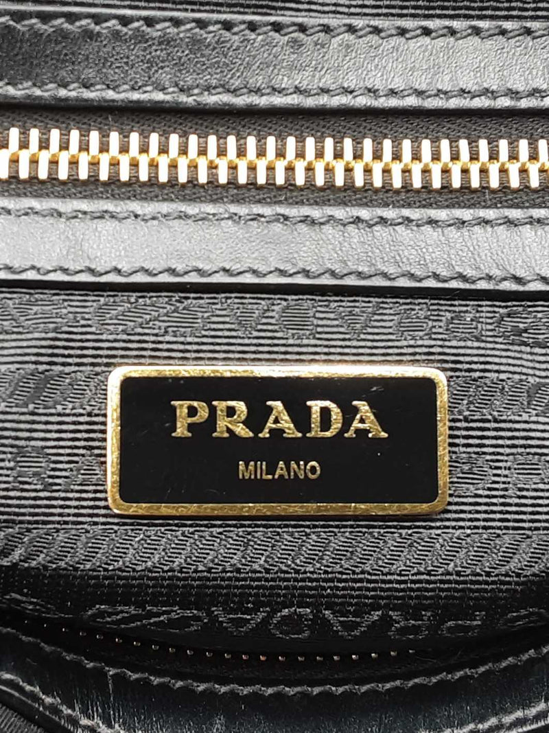 Prada 2-way Satchel In Satchel In Black Tessuto Nylon & Leather Fw0925orxdu