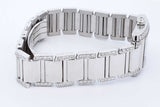 Cartier Tank Francaise 18k White Gold 20mm Diamond Bezel Watch 89.3g Eb825lwxxzde