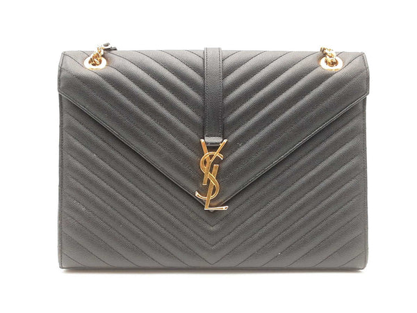 Ysl Yves Saint Laurent Grain De Poudre Matelasse Chevron Satchel Sd0825lzxzsa