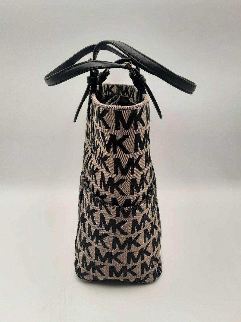 Michael Kors Jet Set Mk Monogram Signature Tote Bag Fwpxsa