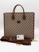 Gucci Supreme Monogram  Interlocking G Tote Bag Eb0526lxsrsa