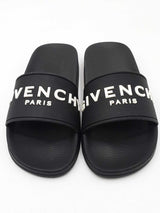 Givenchy Logo Black Slides Size 35 Eb1025wxdu