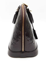 Louis Vuitton Alma Pm In Amarante Monogram-embossed Vernis Leather Fw0226rxzdu