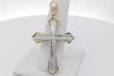 2.36cttw Diamond Cross Pendant In 10k Yellow Gold 7.2 Grams Eb1026ecrsa