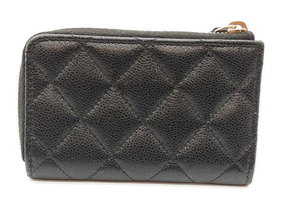 Chanel Quilted Caviar Zip Coin Wallet Eb1125wcrde
