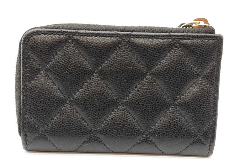 Chanel Quilted Caviar Zip Coin Wallet Eb1125wcrde