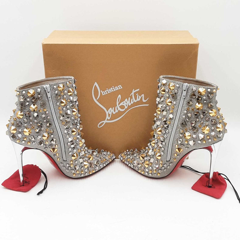 Christian Louboutin Full Kate 100 Calf Glitter Specchio Size 40 Sd0525orzsa
