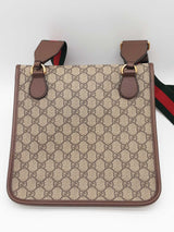 Gucci Neo Vintage Gg Supreme Canvas Web Strap Messenger Bag Eb0626rxzde