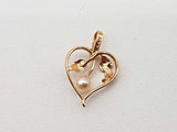 14k Rose Gold 0.6g Heart Pendant Do0526pxde