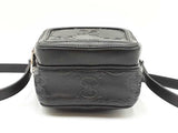 Gucci Gg Embossed Black Perforated Leather Mini Crossbody Bag Fw0425wwxdu