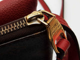 Louis Vuitton Twice Pochette Cherry Red Leather Brown Monogram Crossbody Bag Do0525sxzde
