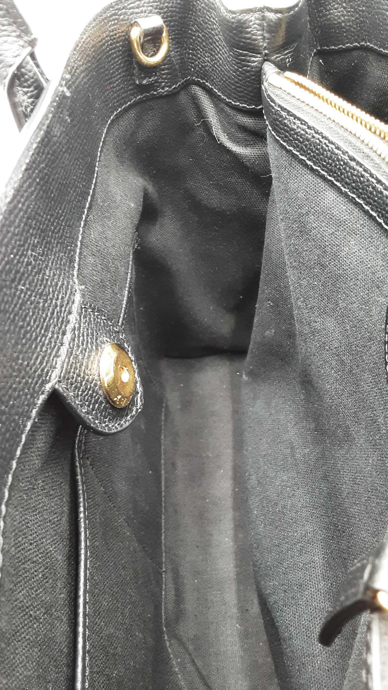 Burberry Black Leather House Check Banner Tote Bag Eb1025prxdu