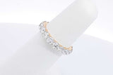 2.88ctw Lab Grown Diamond Eternity Band 14k Yellow Gold 2.3g Size 5.5 Eb725rrxdu