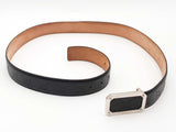 Gucci Guccisima Rectangle Black Belt / Buckle Size 40 Aa0826lzxsa