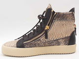 Giuseppe Zanotti Snakeskin Embossed Leather Sneakers Size 43 Eb0326exsa