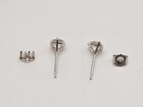 1.12 Cttw Lab Grown Diamonds 14k White Gold 0.8g Stud Earrings Do0726orxde