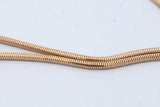 14k Yellow Gold Snake Chain Necklace 7.7 Grams 16 Inch Eb1225orxde