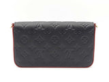 Louis Vuitton Pochette Félicie In Navy Monogram Empreinte Leather Fw0925izxdu