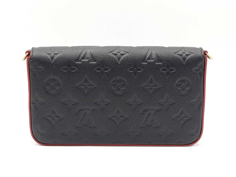 Louis Vuitton Pochette Félicie In Navy Monogram Empreinte Leather Fw0925izxdu