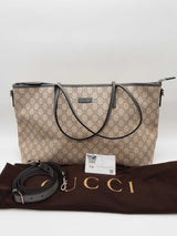 Gucci Gg Monogram Supreme Canvas Tote Bag Eb0526wxzde