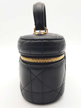 Christian Dior Caro Mini Black Leather Crossbody Vanity Case Bag Do1125exzde