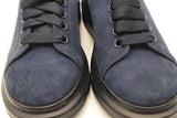 Alexander Mcqueen Oversized Navy Blue Suede Sneakers Size 43 Eb0126lxzsa