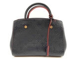 Louis Vuitton Montaigne Monogram Empreinte Marine Blue Red Leather Tote Bag Do0425lrxzde