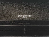 Yves Saint Laurent Cassandre Black Matelassé Leather Flap Wallet Fw0925ooxdu