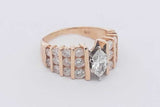 1.65cttw Diamond Ring In 14k Yellow Gold 8.4 Grams Size 8 Eb0326erxsa