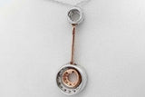 10k White Gold Diamond Pendant Necklace 3 Grams 18 Inch Eb0926lcxsa