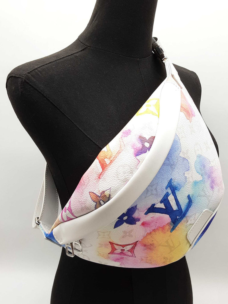 Louis Vuitton Discovery Watercolor Monogram White Bum Bag Do0425lixzde