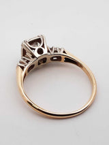 0.57 Cttw Diamond & 14k Yellow Gold Ring Size 5.5 2.3 Grams Fw0222orxdu