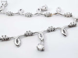 0.84 Cttw Diamond & 14k Gold Crystal Teardrop Necklace 21.6g 17.5in Fw0326lrzxdy