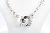 Tiffany & Co. Interlocking Circles 925 Necklace 38.3g 15.5 Inches Fw0426lzxdu