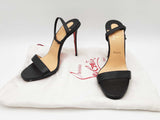 Christian Louboutin Loubi Queen 120 Black Strappy Heels Size Eu 41 Do0726lwxde