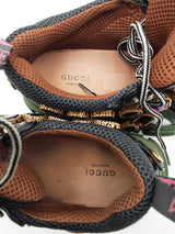 Gucci Flashtrek Sneakers With Removable Purple Crystal Embellishments Eb0526crsa